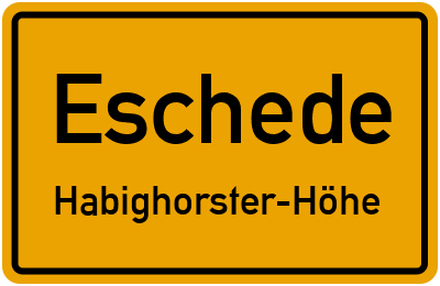 Straßenverzeichnis Eschede Habighorster-Höhe