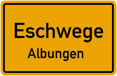 Straßenverzeichnis Eschwege Albungen