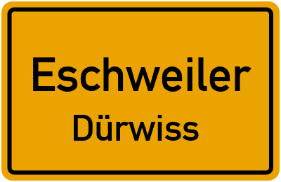 Straßenverzeichnis Eschweiler Dürwiss