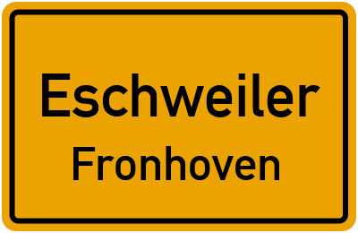 Straßenverzeichnis Eschweiler Fronhoven