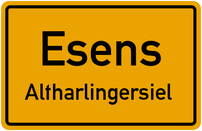 Straßenverzeichnis Esens Altharlingersiel