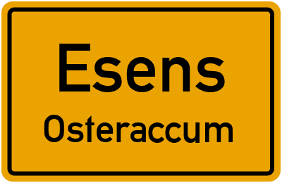 Straßenverzeichnis Esens Osteraccum