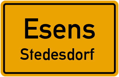 Straßenverzeichnis Esens Stedesdorf