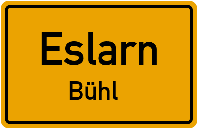 Straßenverzeichnis Eslarn Bühl