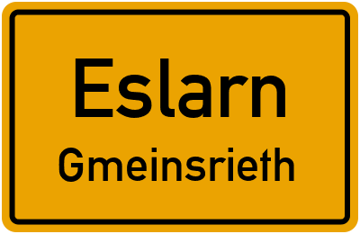 Straßenverzeichnis Eslarn Gmeinsrieth