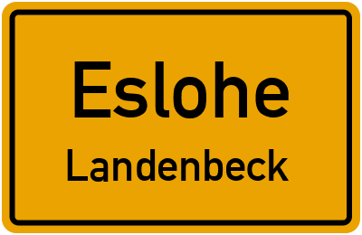 Straßenverzeichnis Eslohe Landenbeck