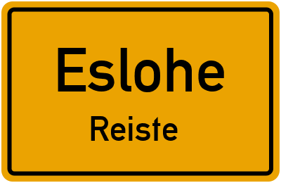 Straßenverzeichnis Eslohe Reiste