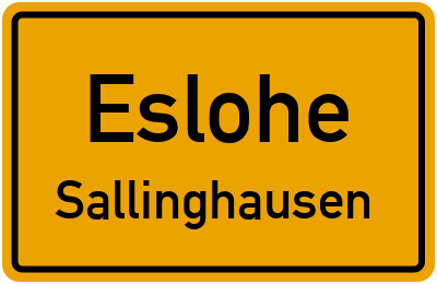Straßenverzeichnis Eslohe Sallinghausen