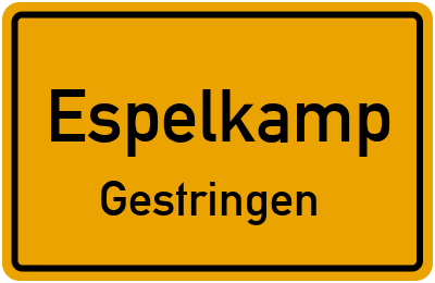 Straßenverzeichnis Espelkamp Gestringen