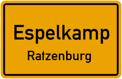 Straßenverzeichnis Espelkamp Ratzenburg