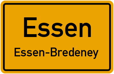Straßenverzeichnis Essen Essen-Bredeney