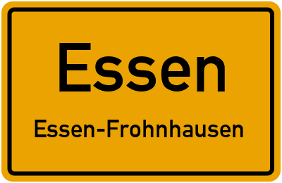 Straßenverzeichnis Essen Essen-Frohnhausen