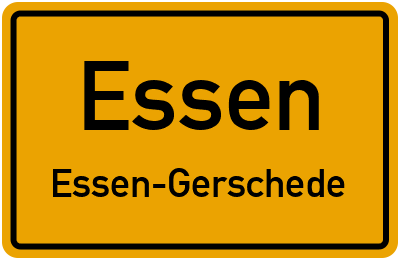 Straßenverzeichnis Essen Essen-Gerschede