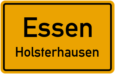 Straßenverzeichnis Essen Holsterhausen
