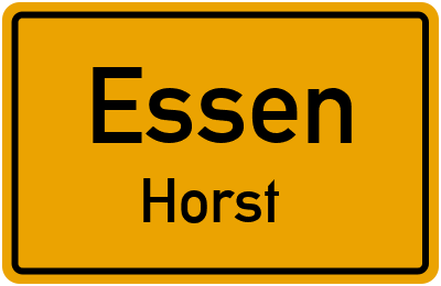 Ortsschild Essen Horst
