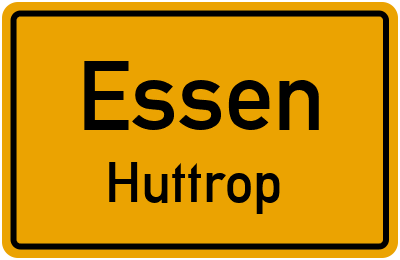 Straßenverzeichnis Essen Huttrop