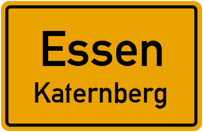 Ortsschild Essen Katernberg