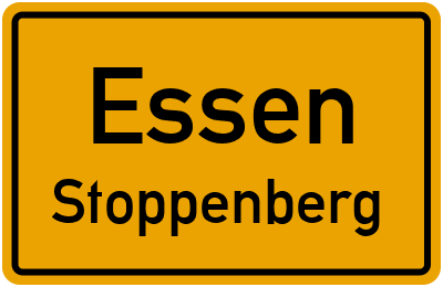 Ortsschild Essen Stoppenberg