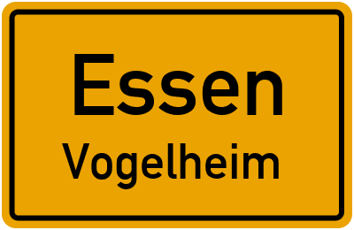 Straßenverzeichnis Essen Vogelheim