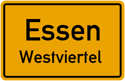 Straßenverzeichnis Essen Westviertel