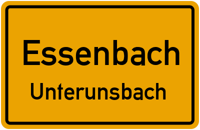 Straßenverzeichnis Essenbach Unterunsbach