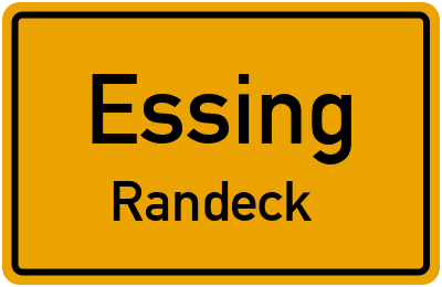 Ortsschild Essing Randeck