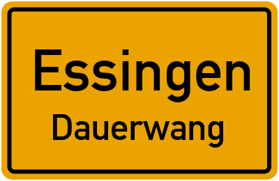 Straßenverzeichnis Essingen Dauerwang