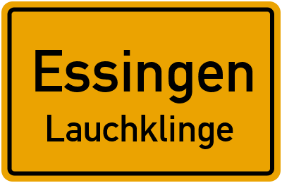 Straßenverzeichnis Essingen Lauchklinge