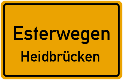 Straßenverzeichnis Esterwegen Heidbrücken