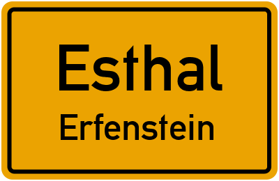 Straßenverzeichnis Esthal Erfenstein