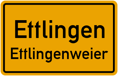 Straßenverzeichnis Ettlingen Ettlingenweier