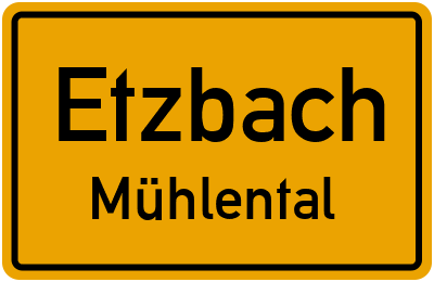 Straßenverzeichnis Etzbach Mühlental