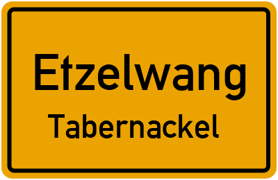 Straßenverzeichnis Etzelwang Tabernackel