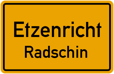 Straßenverzeichnis Etzenricht Radschin