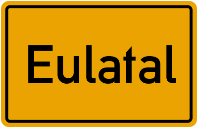 Ortsschild von Gemeinde Eulatal in Sachsen