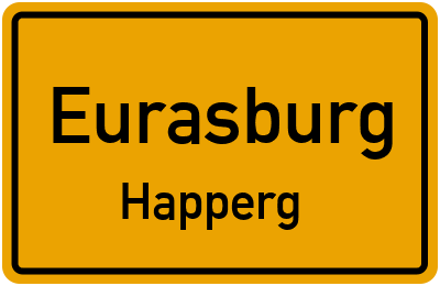 Ortsschild Eurasburg Happerg