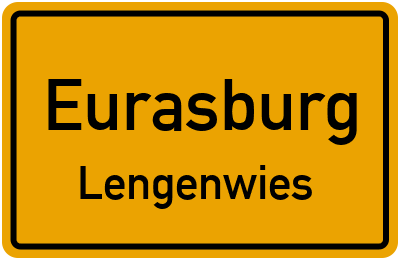 Ortsschild Eurasburg Lengenwies