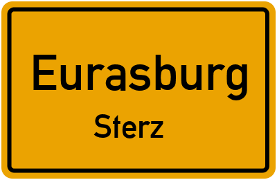 Ortsschild Eurasburg Sterz