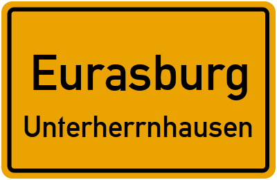 Ortsschild Eurasburg Unterherrnhausen