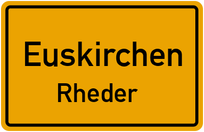 Ortsschild Euskirchen Rheder