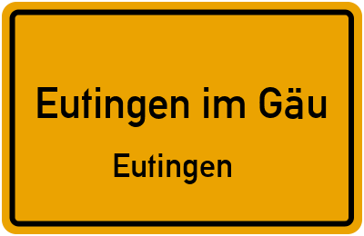 Straßenverzeichnis Eutingen im Gäu Eutingen