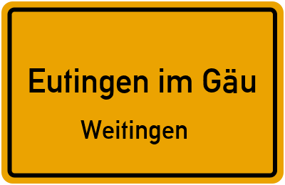 Straßenverzeichnis Eutingen im Gäu Weitingen