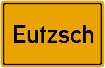 Ortsschild von Gemeinde Eutzsch in Sachsen-Anhalt