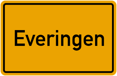 Ortsschild von Gemeinde Everingen in Sachsen-Anhalt