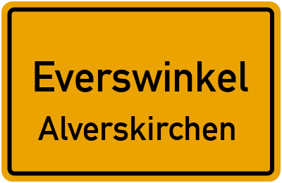 Ortsschild Everswinkel Alverskirchen