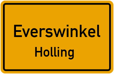 Straßenverzeichnis Everswinkel Holling