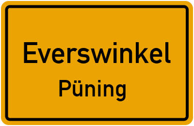 Straßenverzeichnis Everswinkel Püning