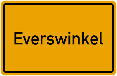 Ortsschild von Everswinkel in Nordrhein-Westfalen