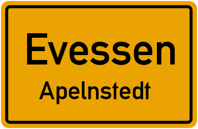 Straßenverzeichnis Evessen Apelnstedt