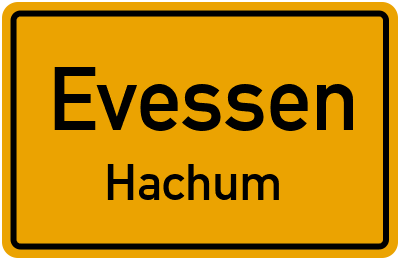 Straßenverzeichnis Evessen Hachum